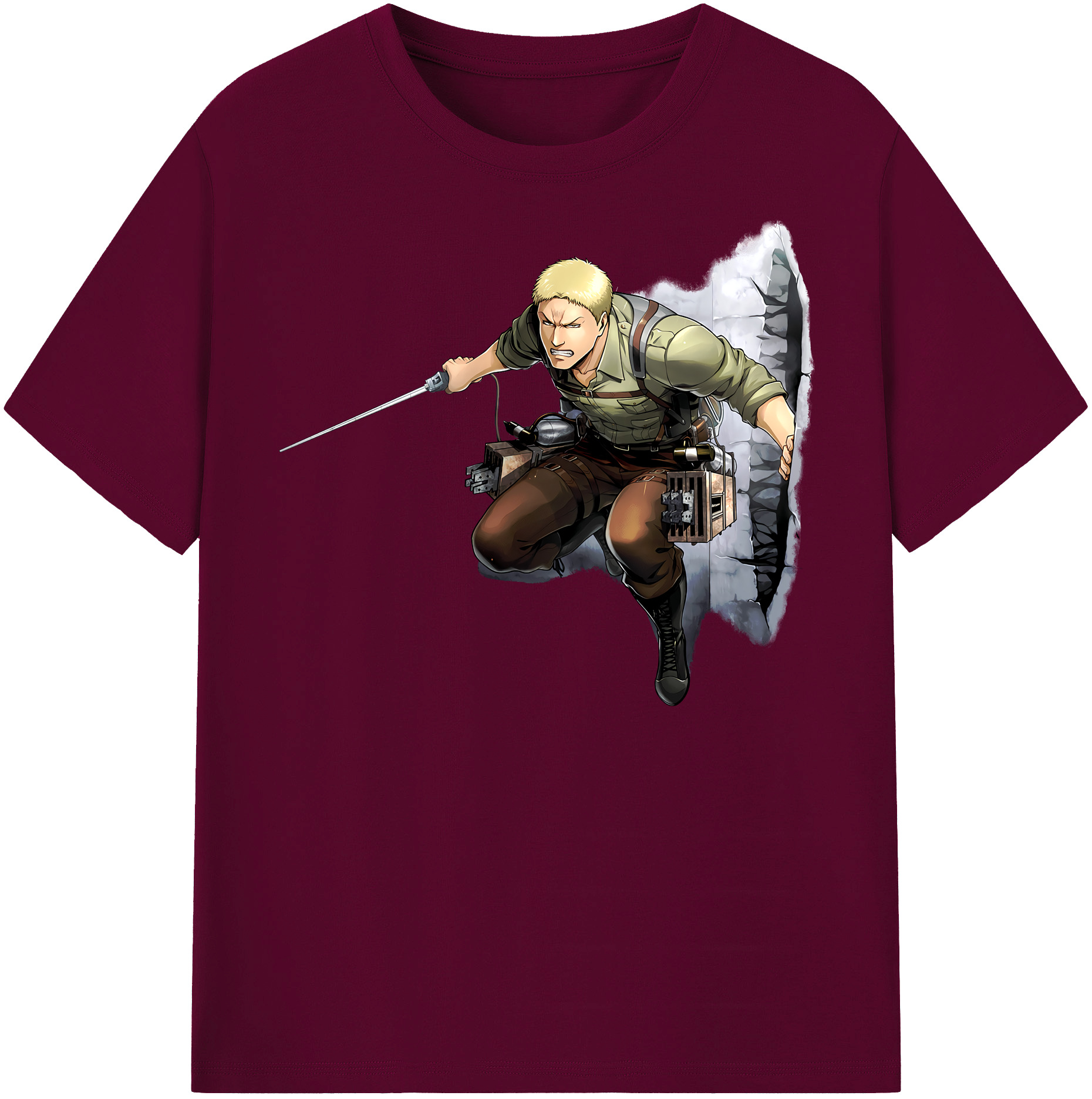 （画像用） 進撃の巨人 ライナー・ブラウン Attack on Titan Reiner Braun レディースカジュアルプリントTシャツ（綿100％）